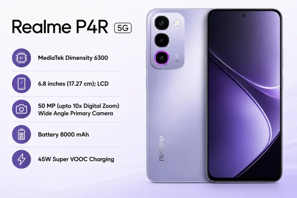 realme P4R 5G 4gb